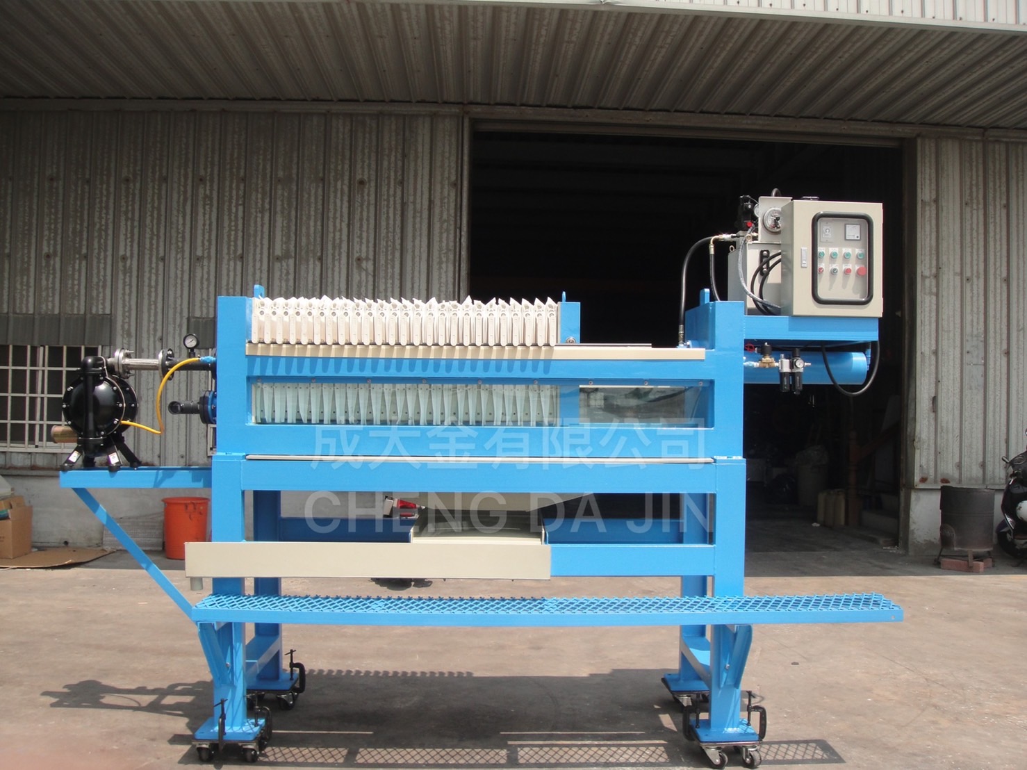 小水量廢水板框壓濾機